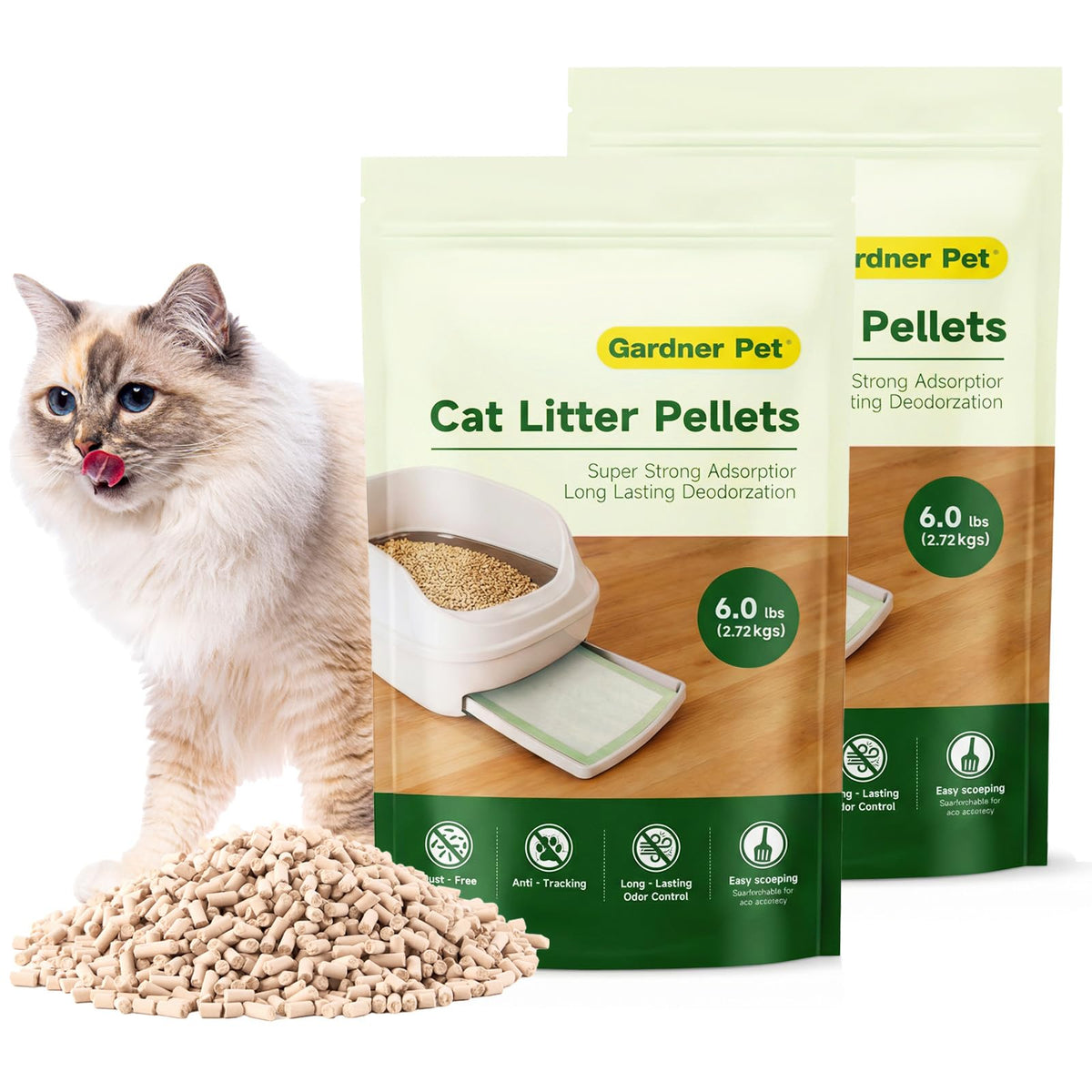 Zeolite Cat Litter Pellets 12 Lbs M593441