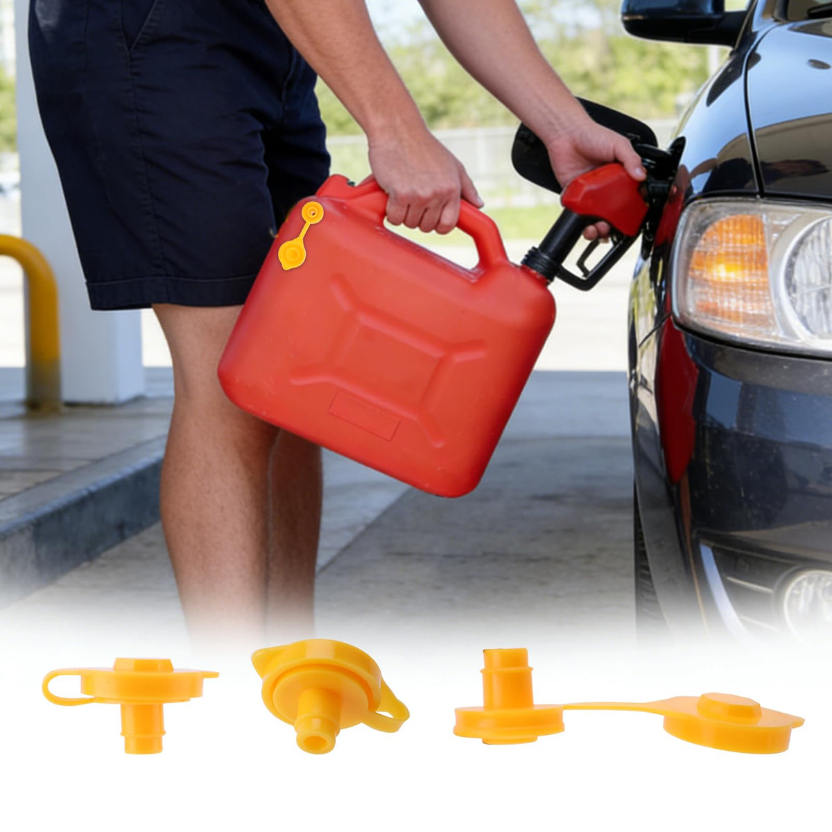 Yellow Plastic Gas Can Vent Caps G5954