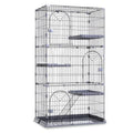 3/4-Tier Wire Cat Cage Playpen Kennel with Hammock H1432