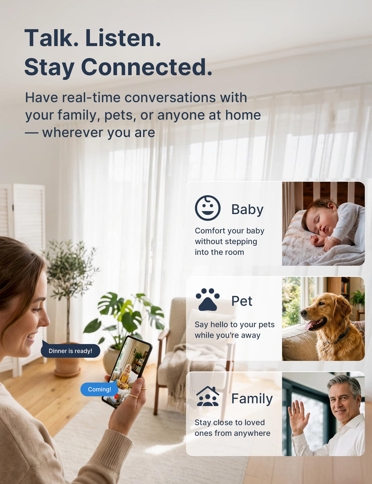 2.4GHz Indoor Security Camera 1080P 2-Pack H701205