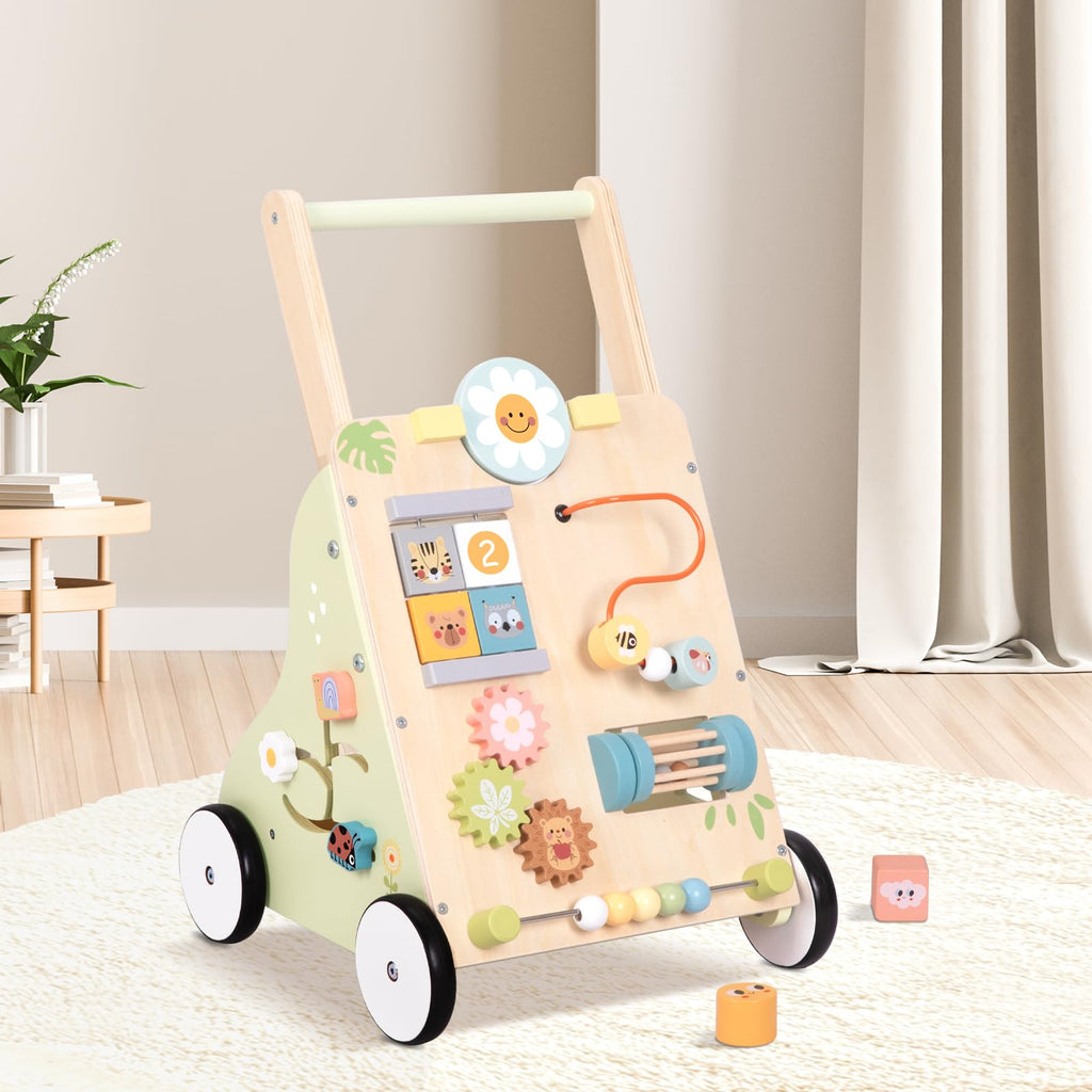 Wooden Baby Walker with Wheels N339