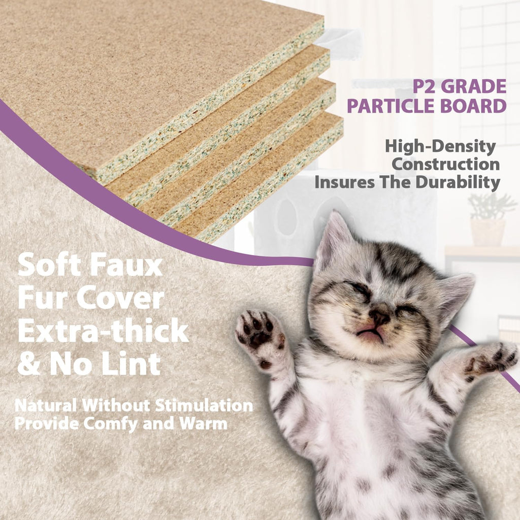 70 Inches Multi-Level Cat Tree with Scratching Posts W502