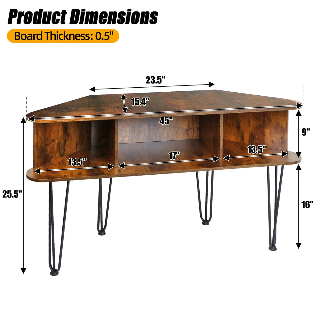 Corner TV Stand with Storage Q17258