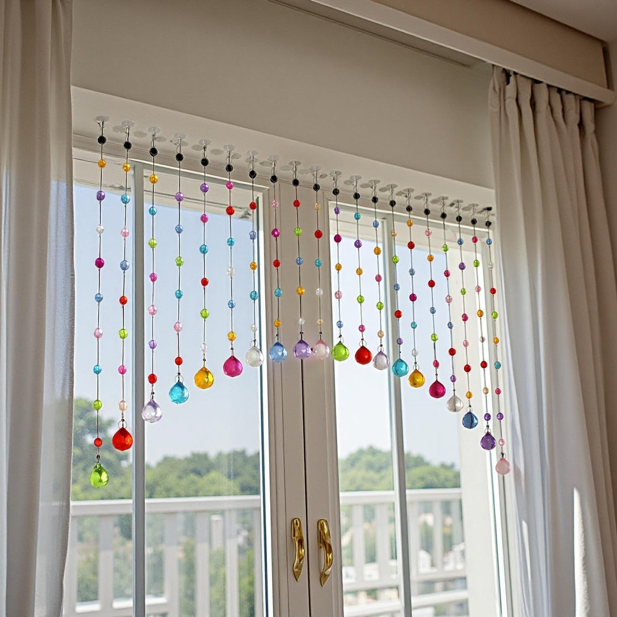 Clear Beaded Curtain 20 Strings W986