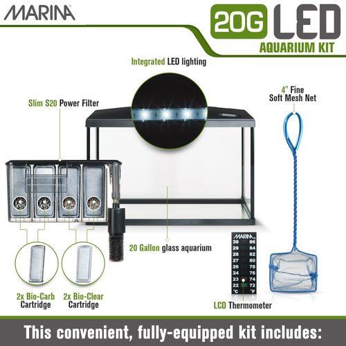 20 Gallon LED Aquarium Kit with Filter K912448