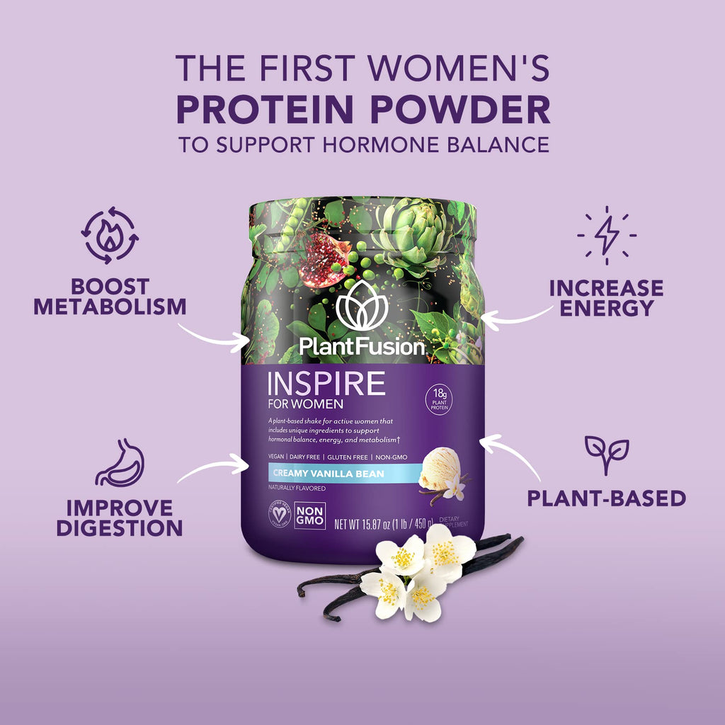 Plant Protein Powder Creamy Vanilla Bean 1 lb Y314976