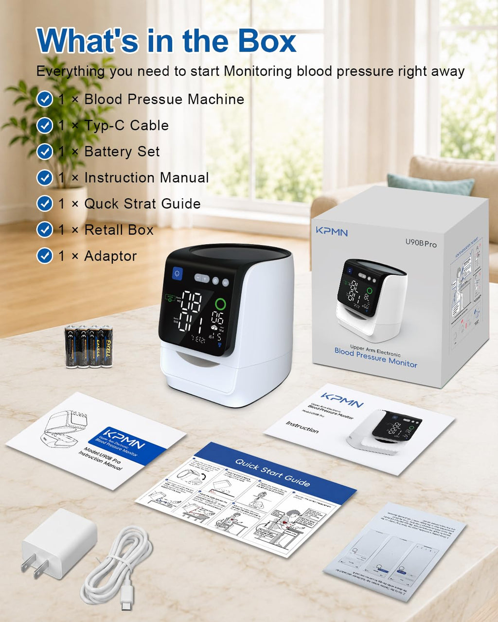 Upper Arm Blood Pressure Monitor 8.7-15.8" Cuff S31850