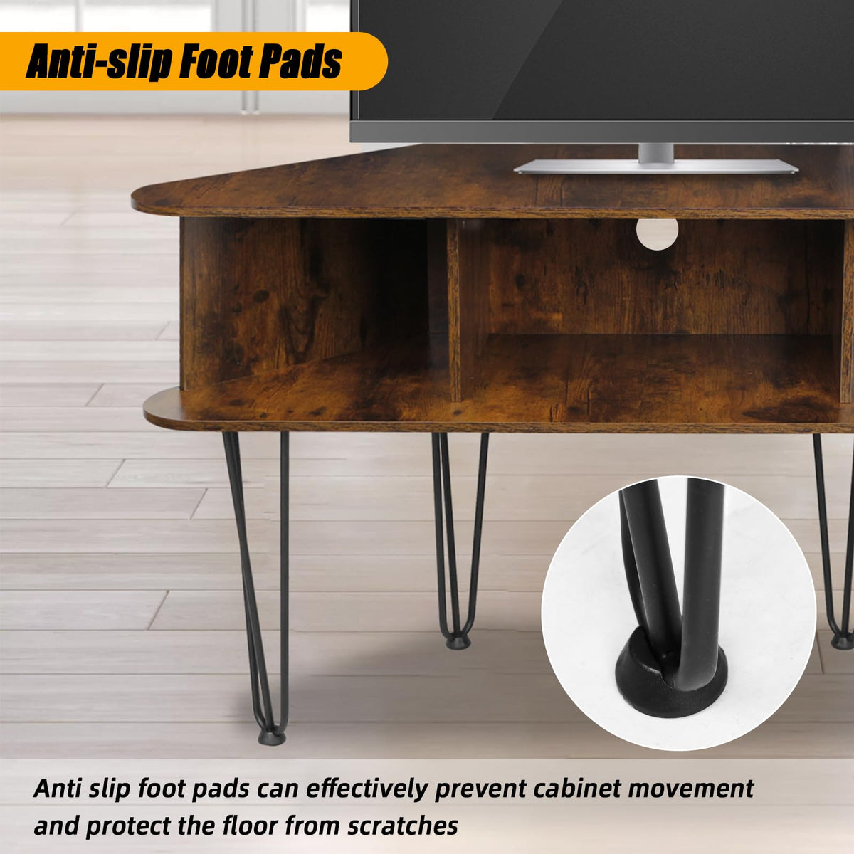 Corner TV Stand with Storage Q17258