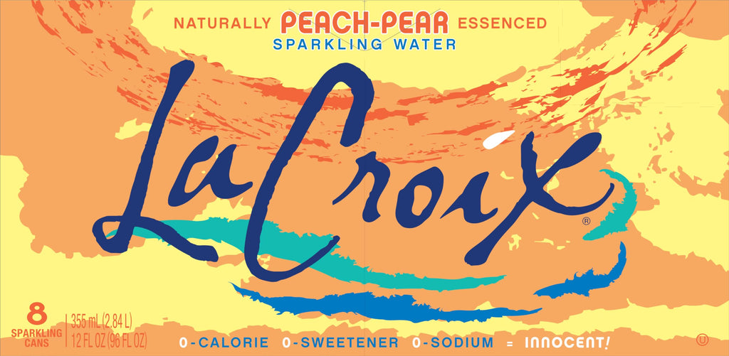 Sparkling Water Peach Pear 8 Pack 12 Fl Oz J189944