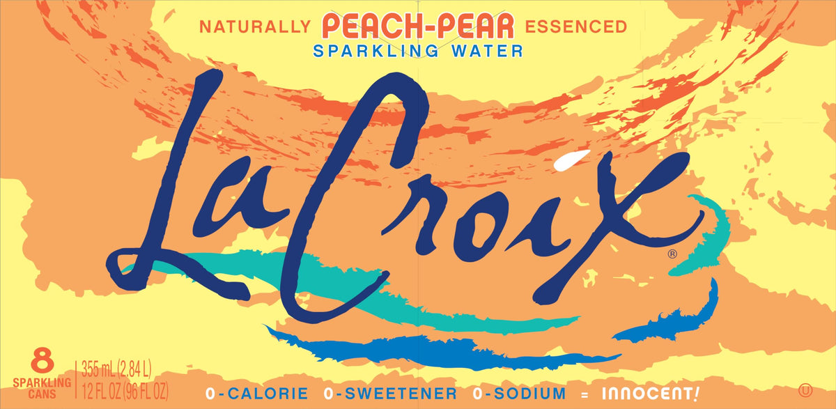 Sparkling Water Peach Pear 8 Pack 12 Fl Oz J189944