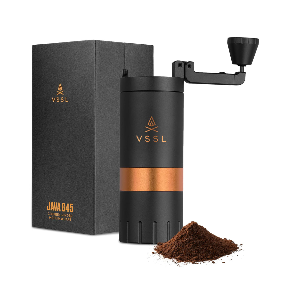 Manual Coffee Grinder with Stainless Steel Conical Burr Mill, 45 gram capacity J310540