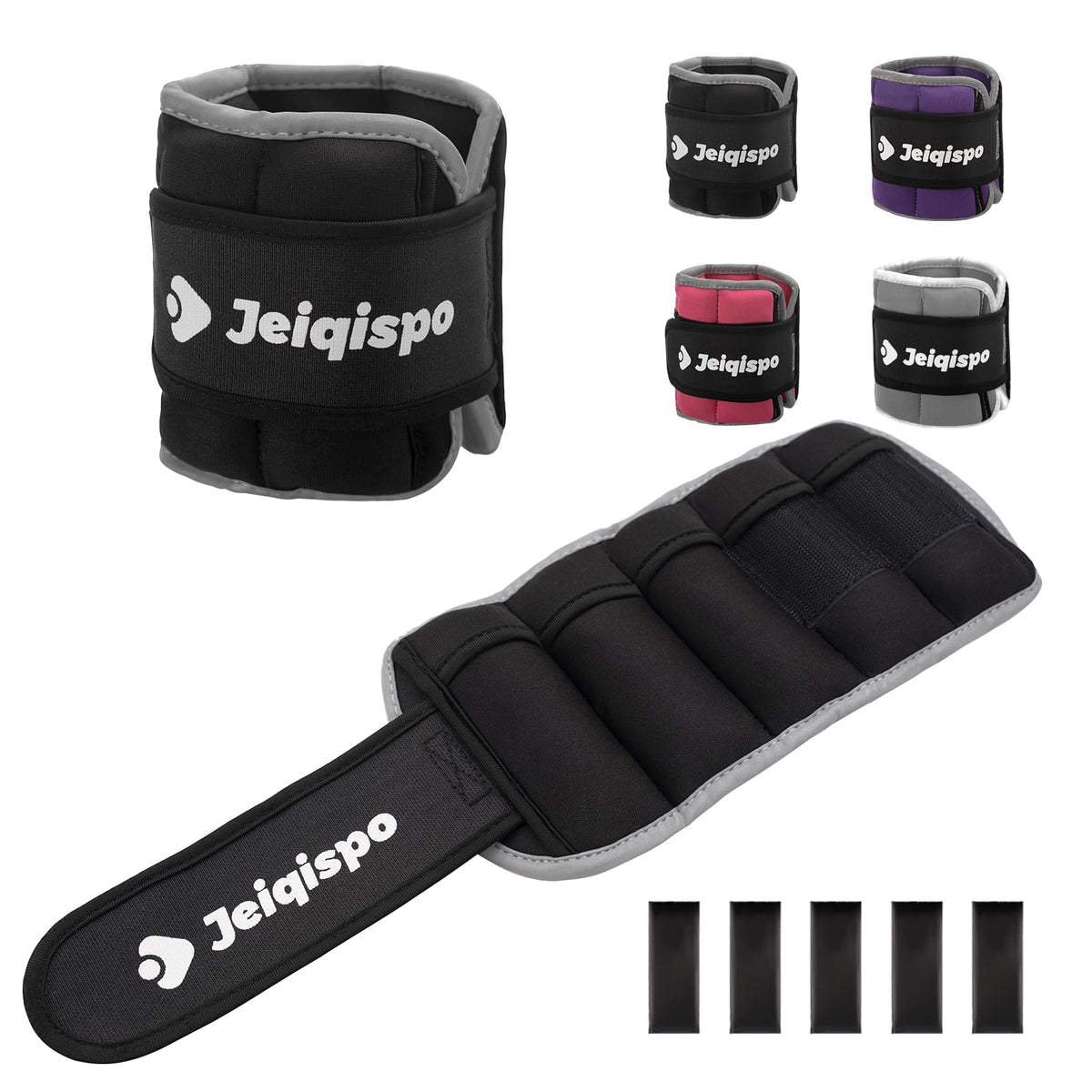 Adjustable Ankle Weights 1 Pair Removable Weight P70851
