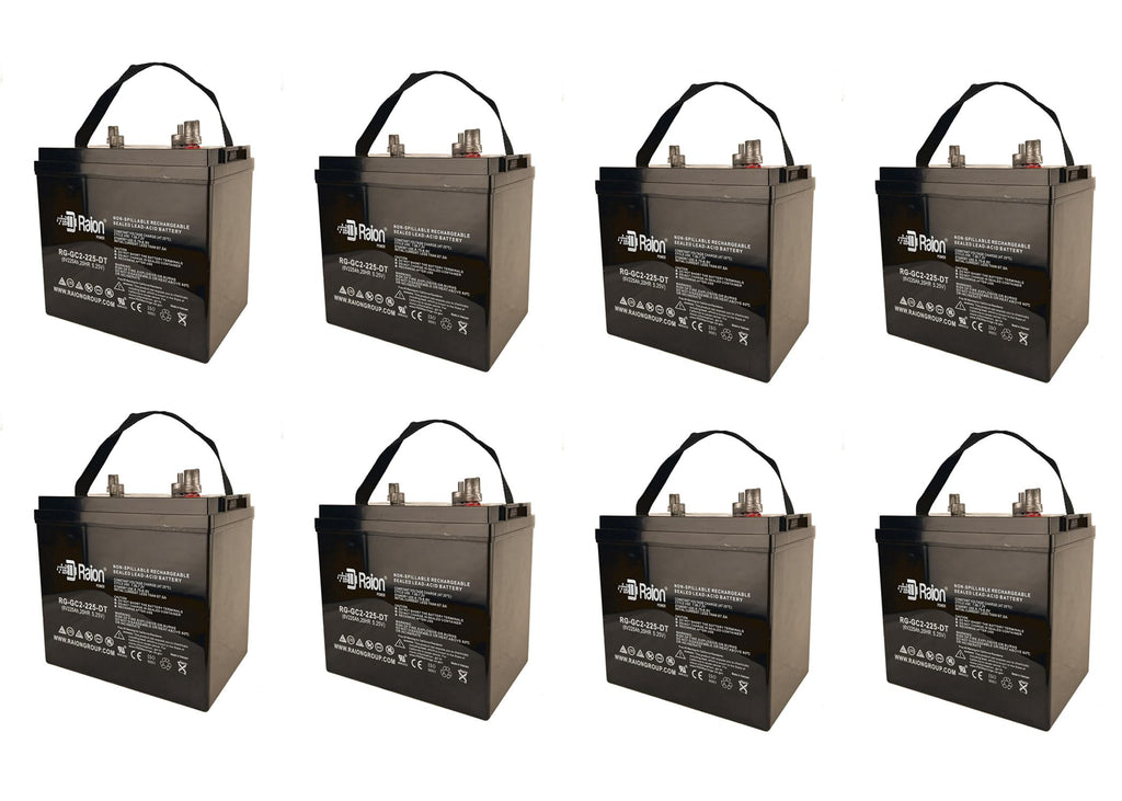 6V 225Ah Rechargeable AGM Battery 8 Pack O829085