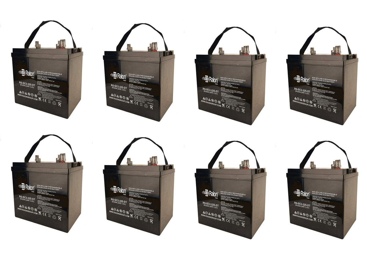 6V 225Ah Rechargeable AGM Battery 8 Pack O829085