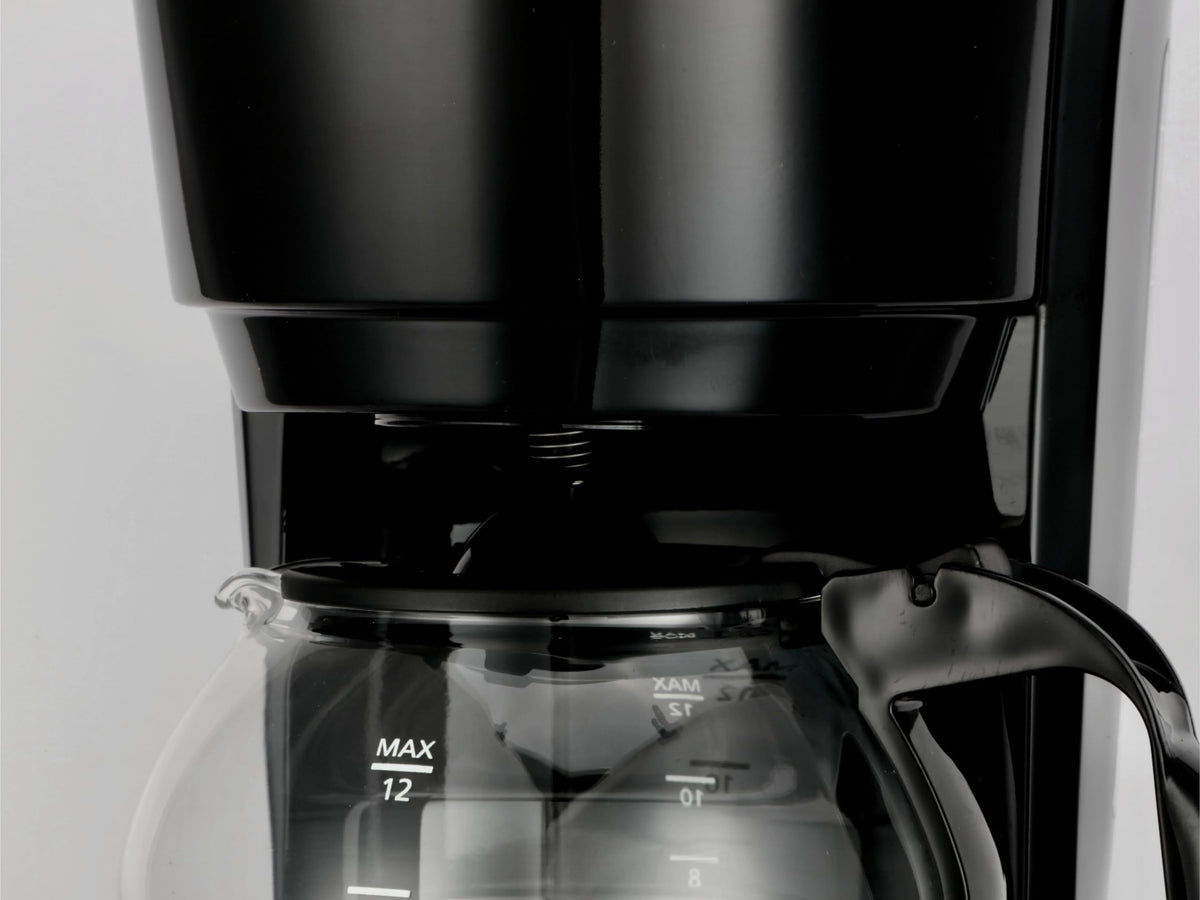 Black 12-cup programmable drip coffee maker B516976