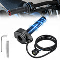 Electric Dirt Bike Twist Throttle Metal Housing Ribbed Grip 3 Pin Sealed Connector G82283