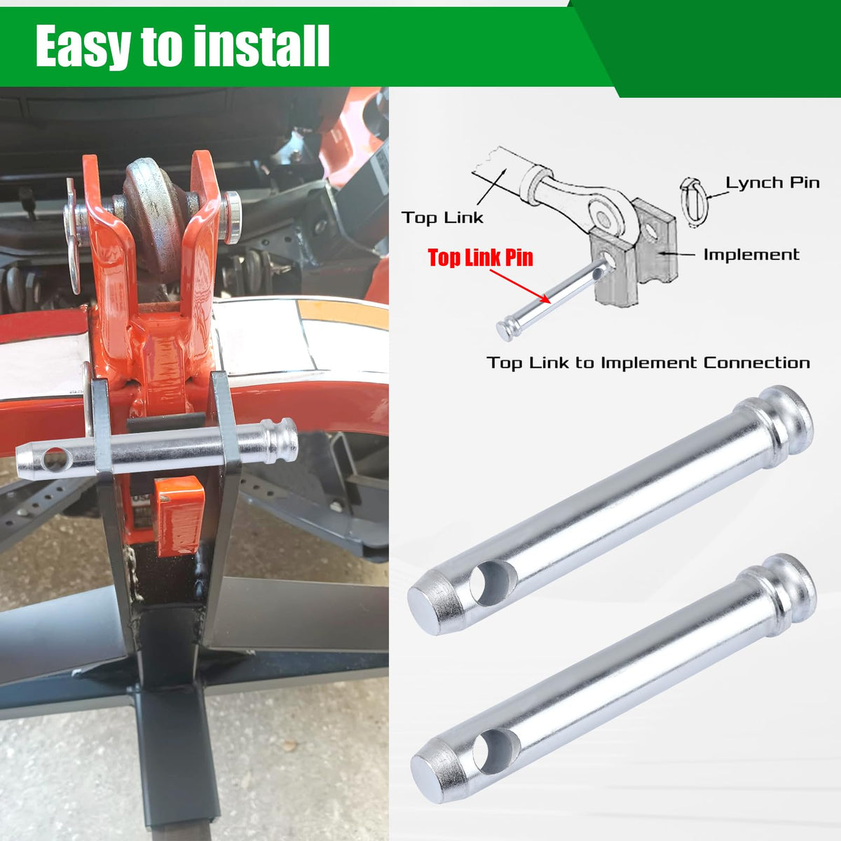 Cat 1 Tractor Top Link Pin Hitch 4 Pack G305214