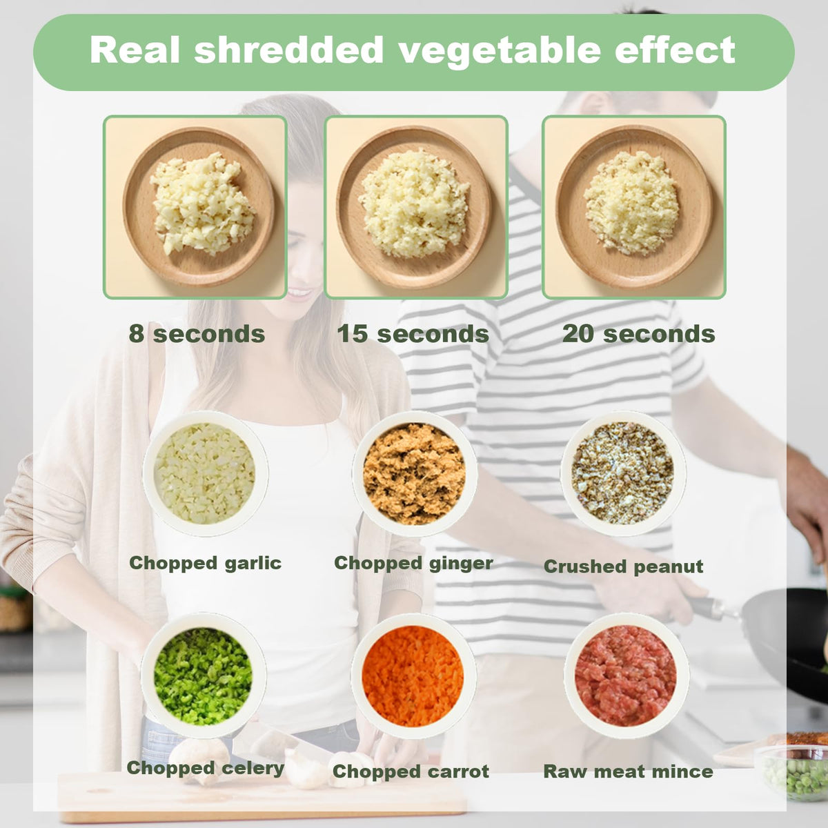 Portable Wireless Electric 4-in-1 Vegetable Cutter Set P6142