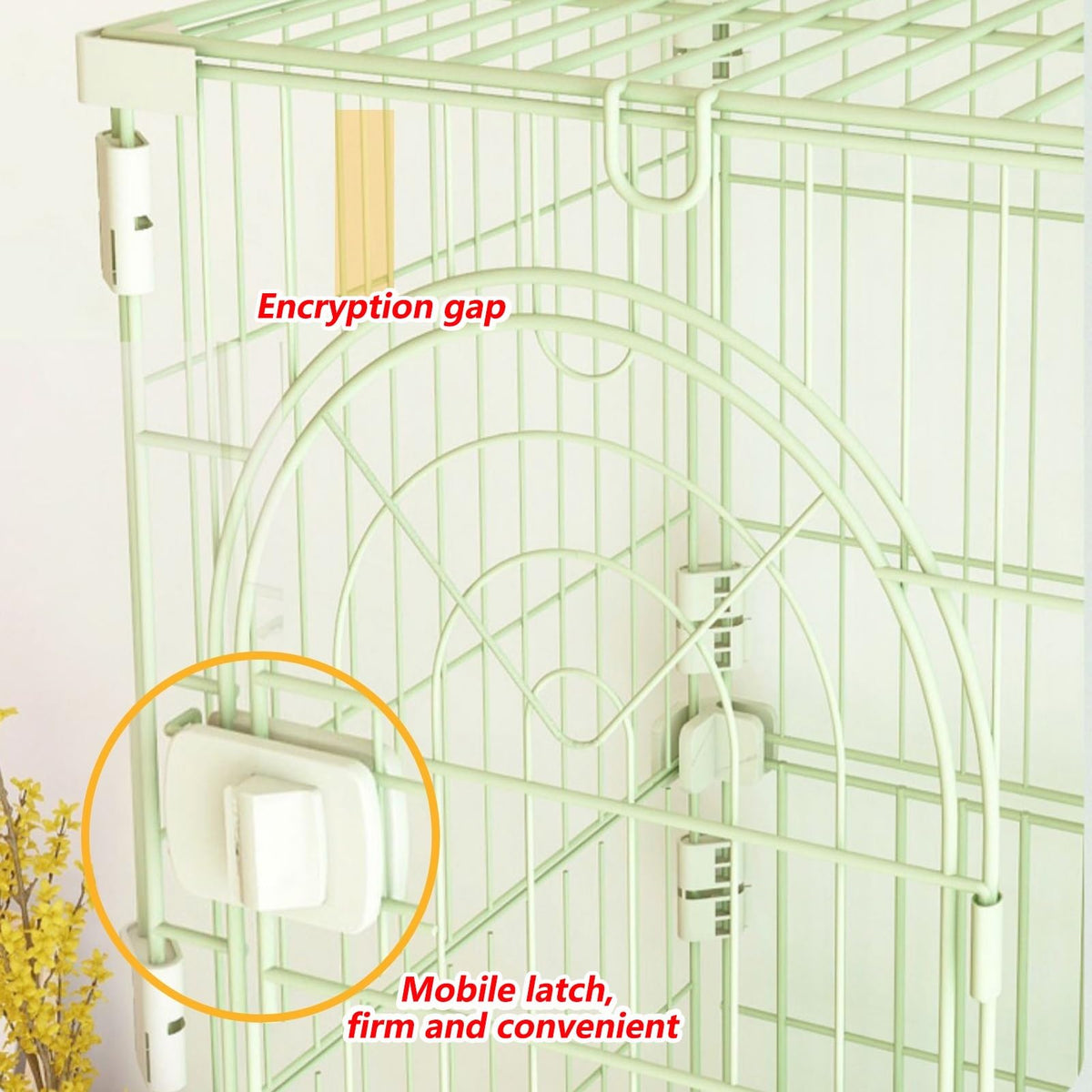 3/4-Tier Wire Cat Cage Playpen Kennel with Hammock H1432
