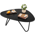 Black Wood Coffee Table with Metal Base K194548