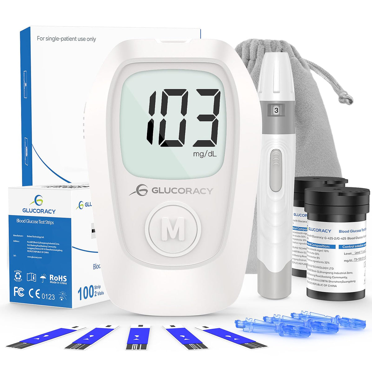 Blood Glucose Monitoring System, 100 Test Strips C2730