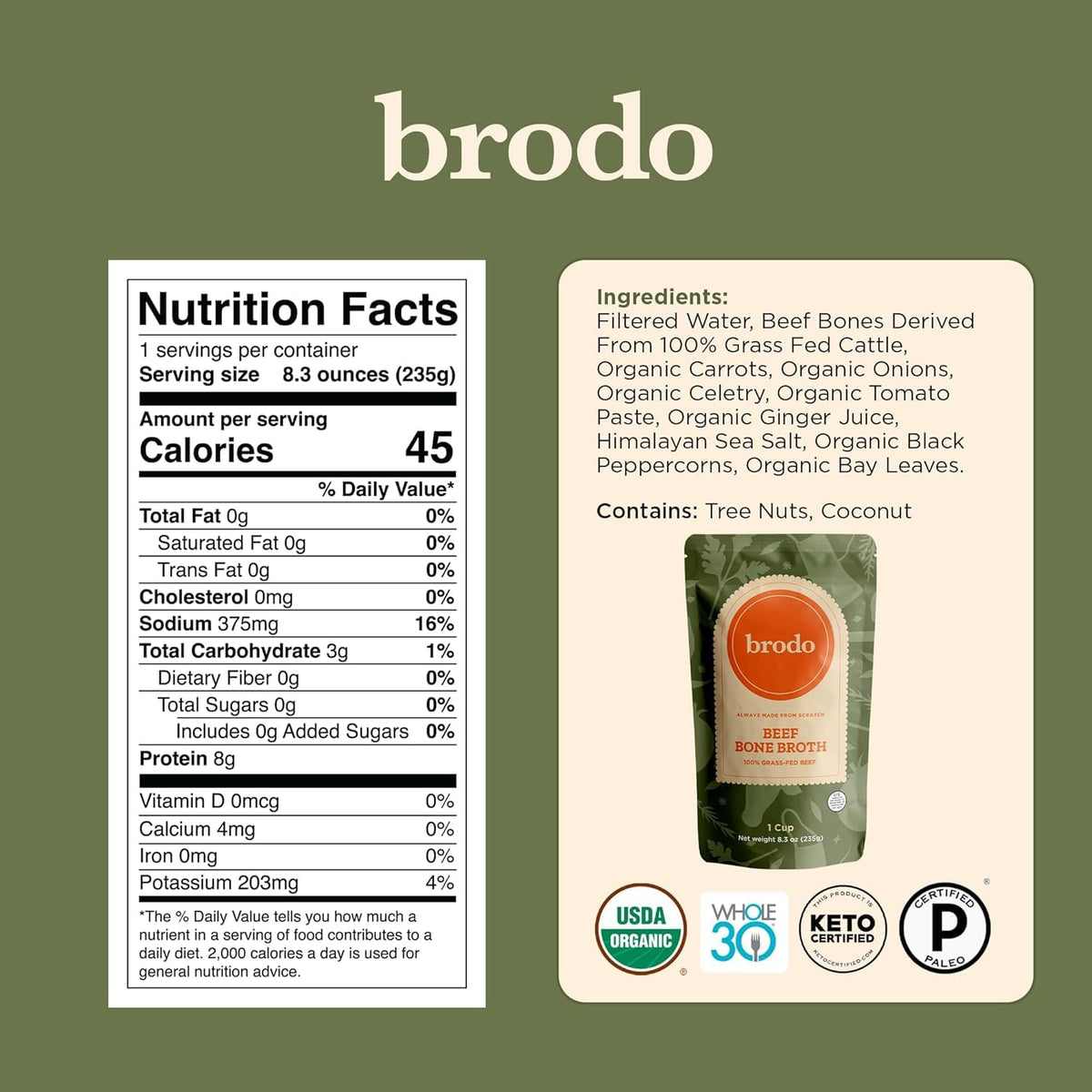 Grass-Fed Beef Bone Broth 8.3 oz Z27384