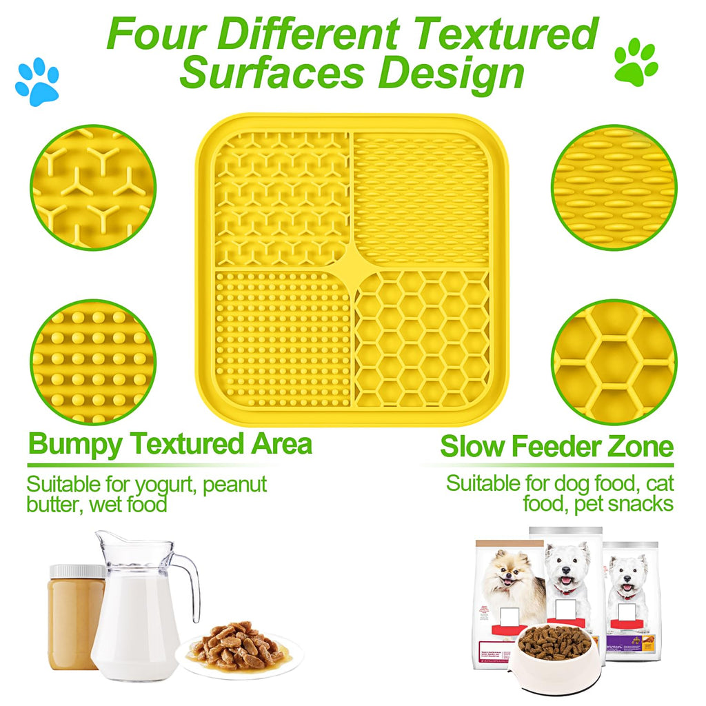 3PCS Lick Mat for Dogs and Cats with Suction Cups H800