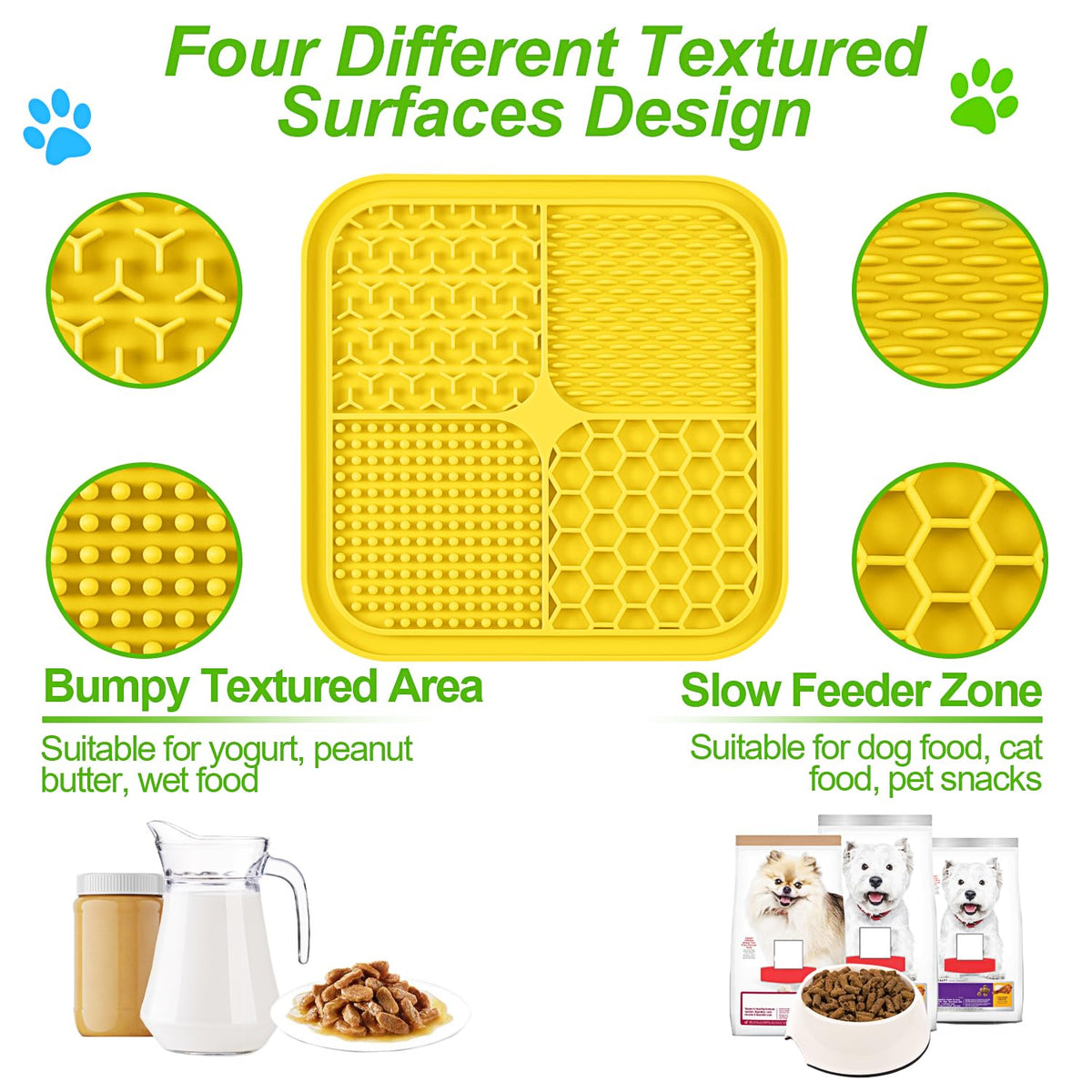 3PCS Lick Mat for Dogs and Cats with Suction Cups H800