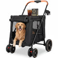 Foldable Pet Stroller up to 80 lbs with All-Terrain Wheels Z83070