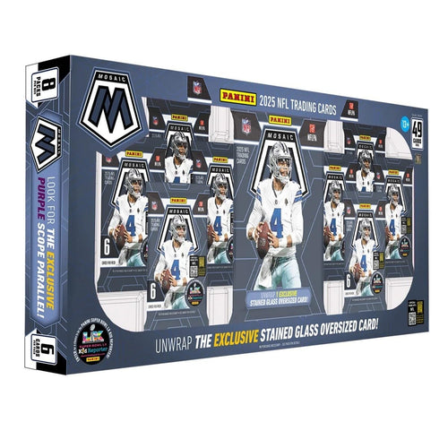 2025 Mosaic Football Trading Card Box Oversized Card B675318
