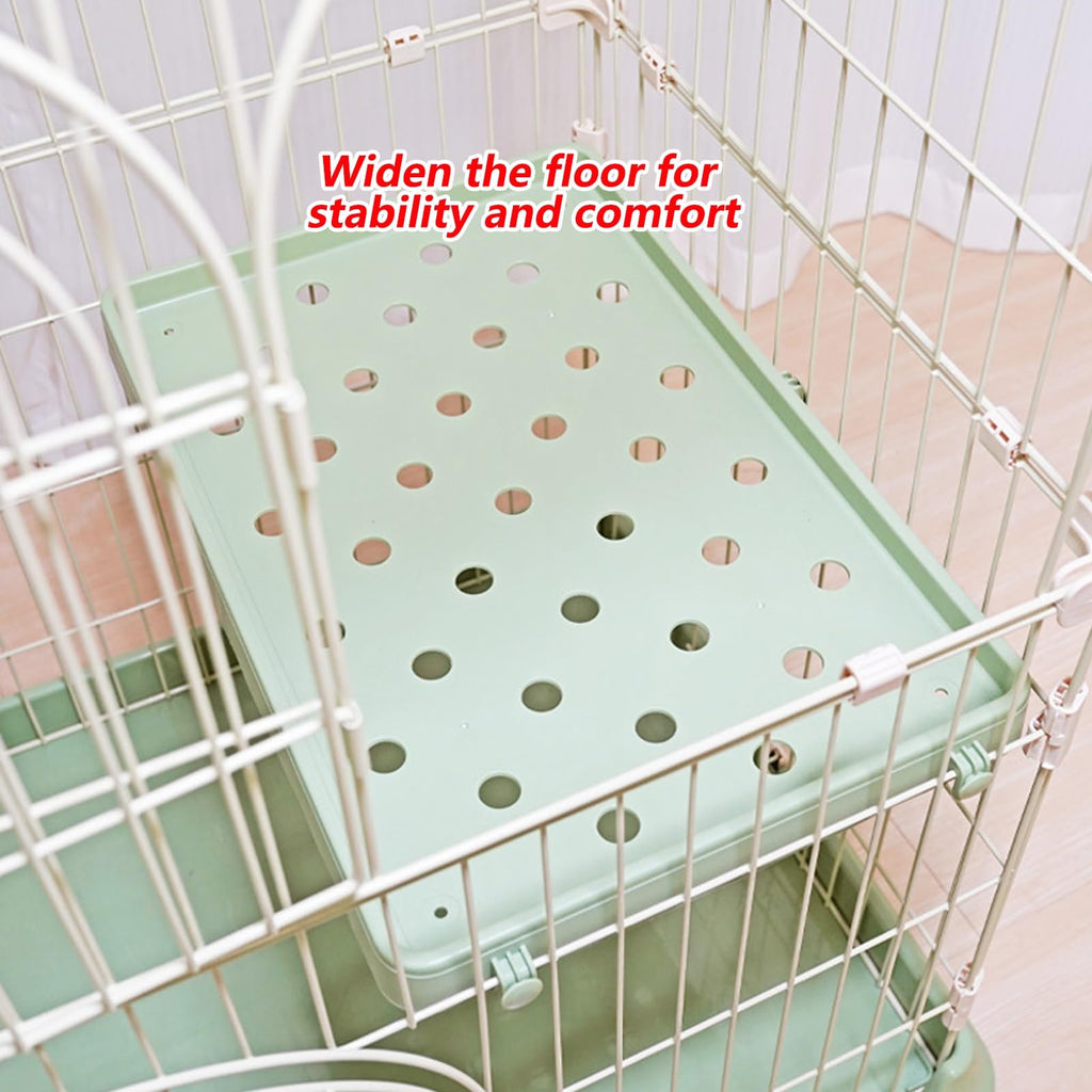 3/4-Tier Wire Cat Cage Playpen Kennel with Hammock H1432