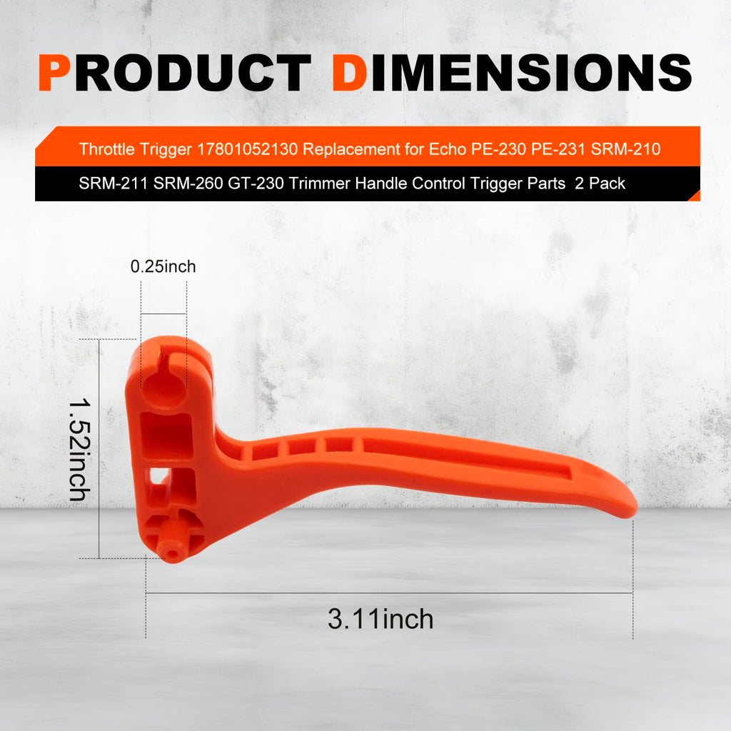 Throttle Trigger Replacement Trimmer Handle Control Parts 2 Pack T986722