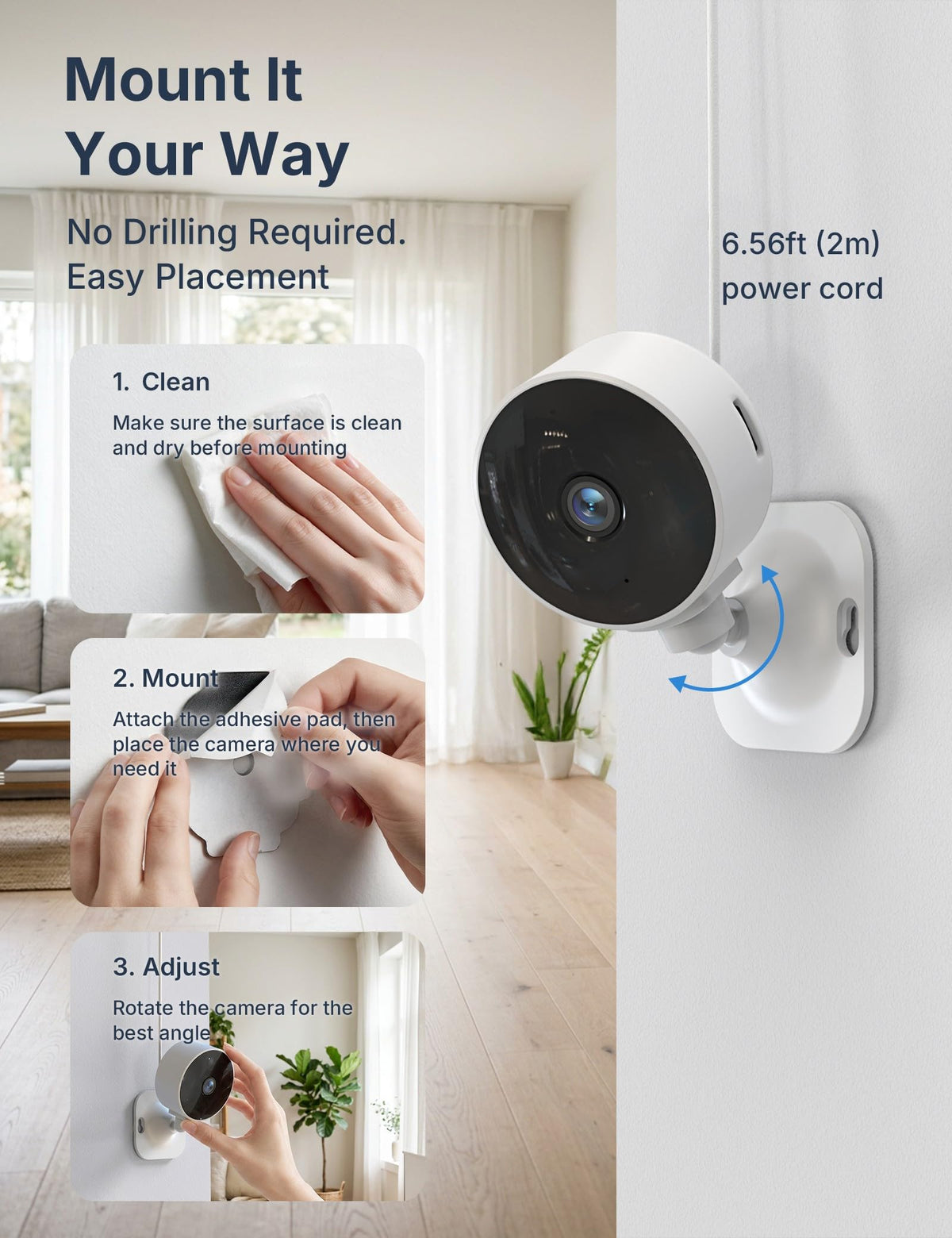 2.4GHz Indoor Security Camera 1080P 2-Pack H701205