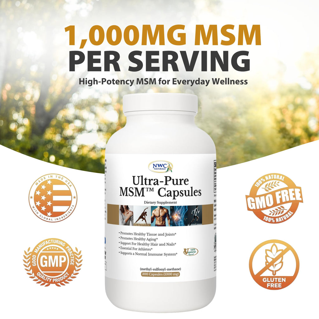 MSM Capsules 1000 mg 300 Count O950