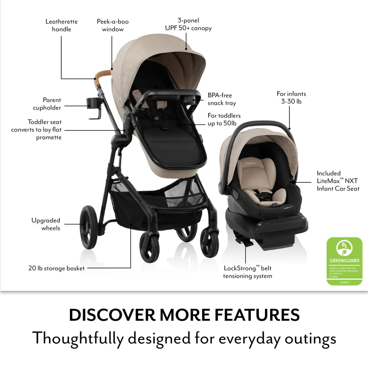 Travel System with Infant Car Seat G740