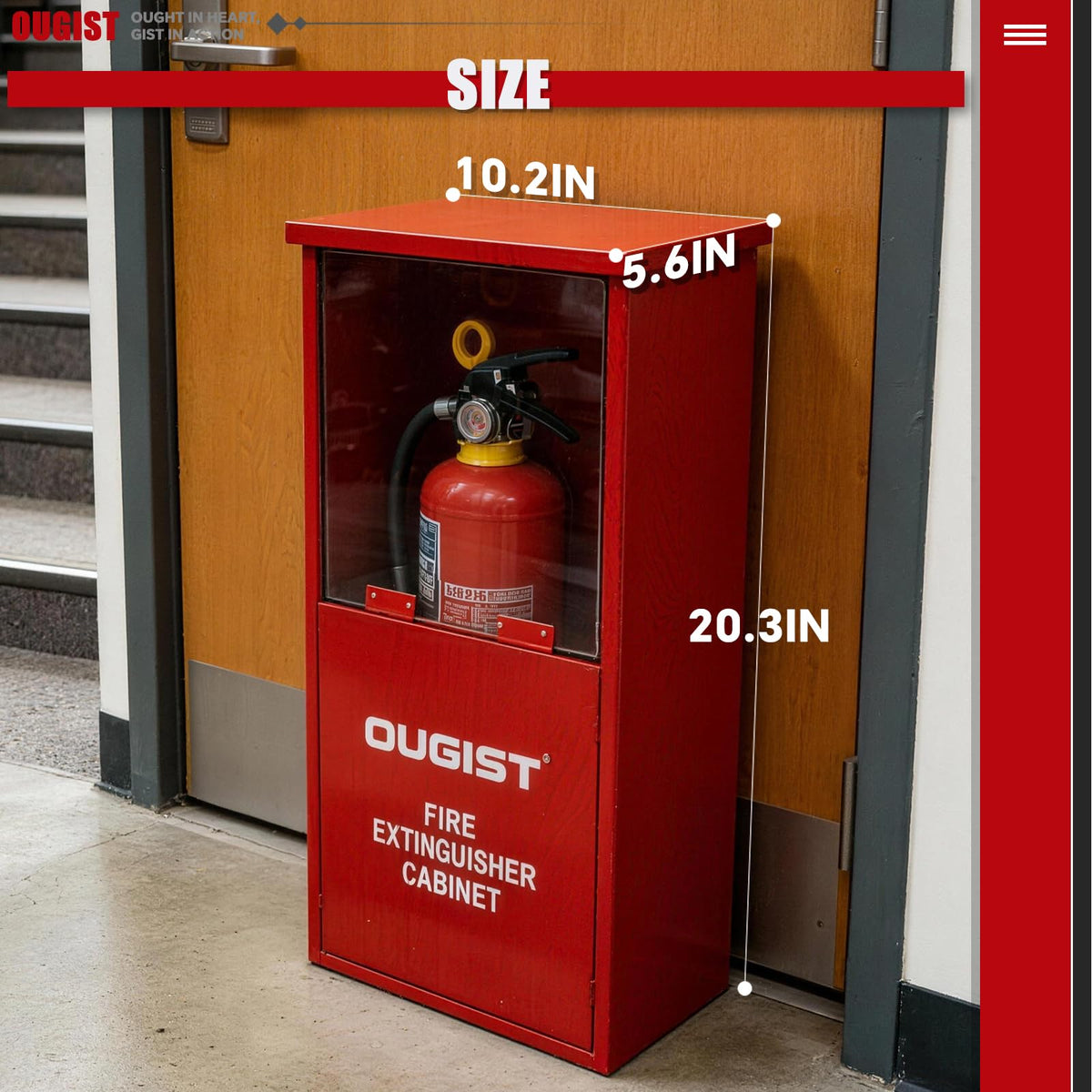 Fire Extinguisher Cabinet with Acrylic Window O898743