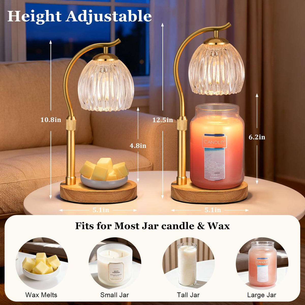 Candle Warmer Lamp with 2 Bulbs W429