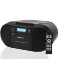 Portable CD Cassette Boombox with Bluetooth MP3 USB FM Radio J905065