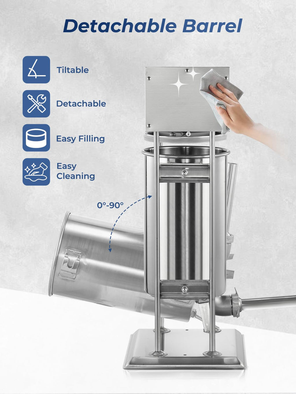 33LBS Stainless Steel Sausage Stuffer P801245