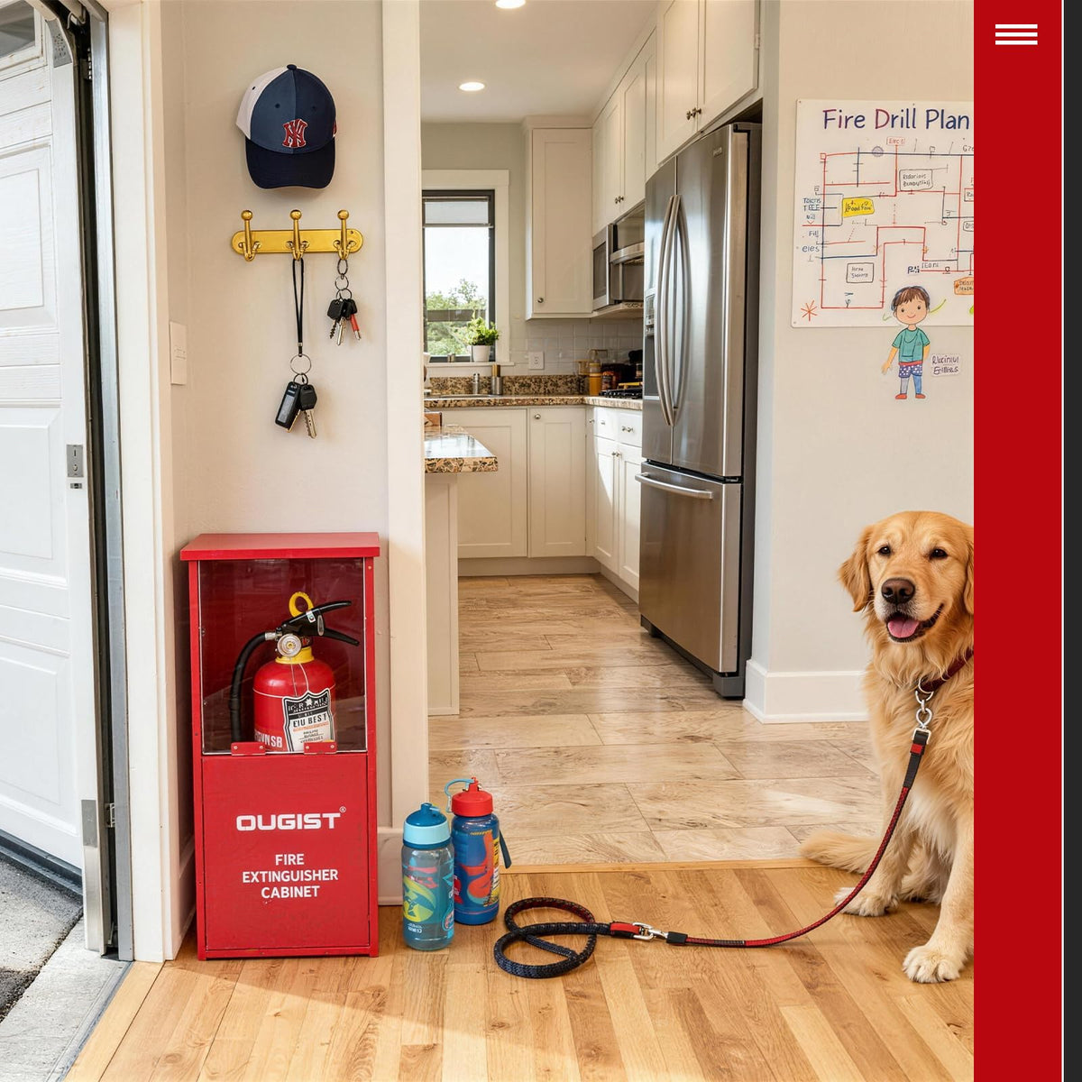 Fire Extinguisher Cabinet with Acrylic Window O898743