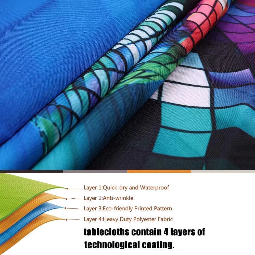 Elastic Edge Polyester Fitted Tablecloth for 30"x30" Square Table C36566