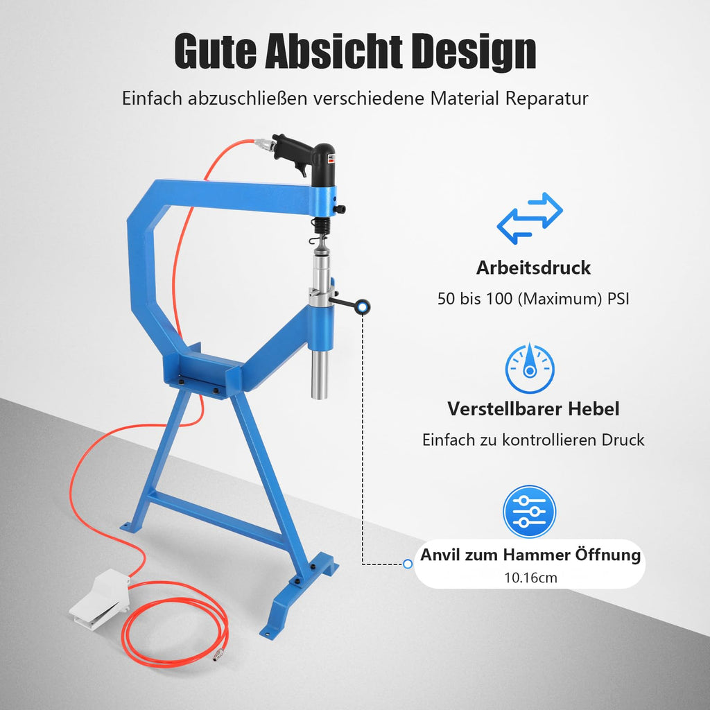 Pneumatic Planishing Hammer with 1"/2"/3" Anvils L895