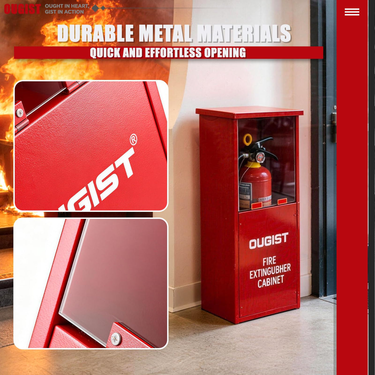 Fire Extinguisher Cabinet with Acrylic Window O898743