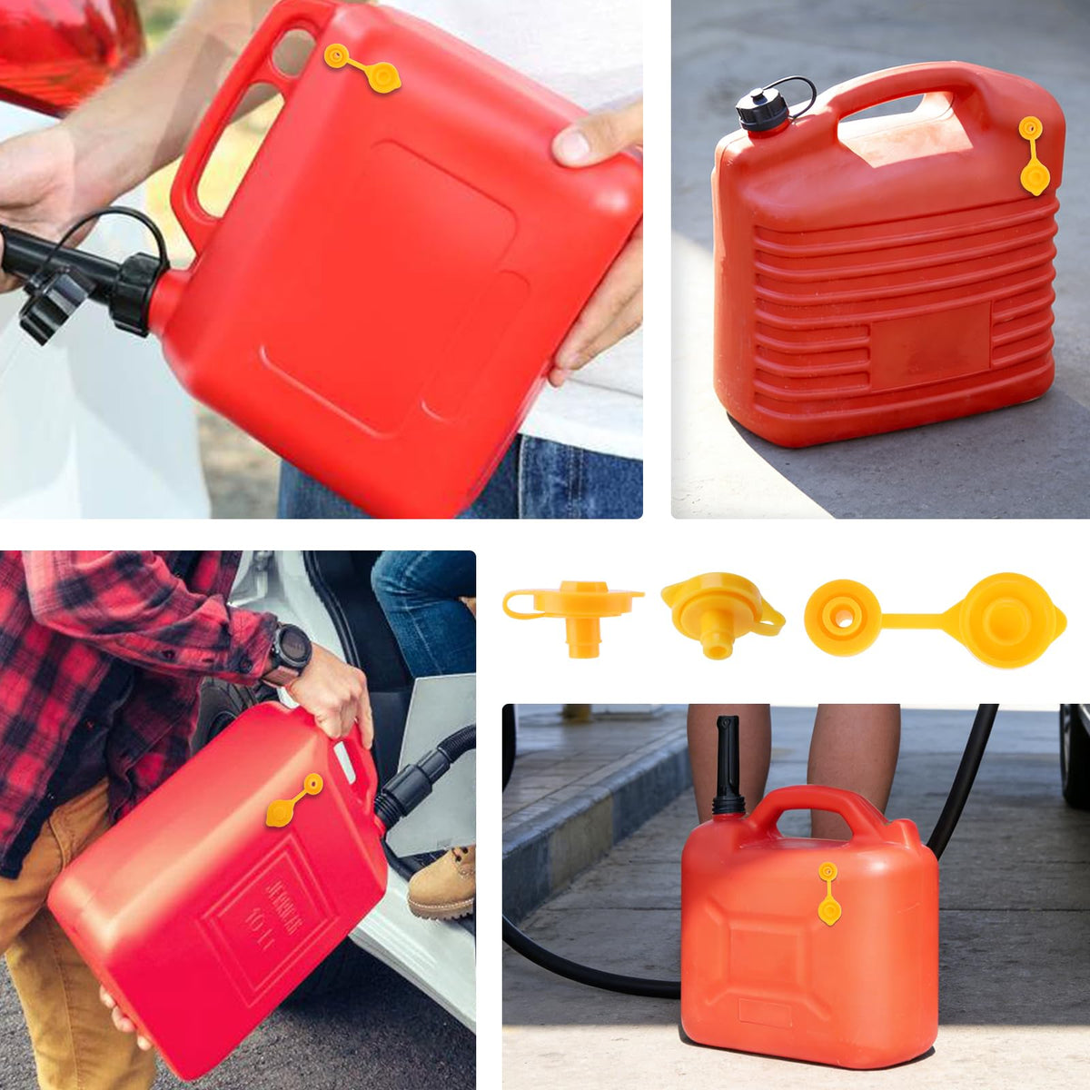 Yellow Plastic Gas Can Vent Caps G5954