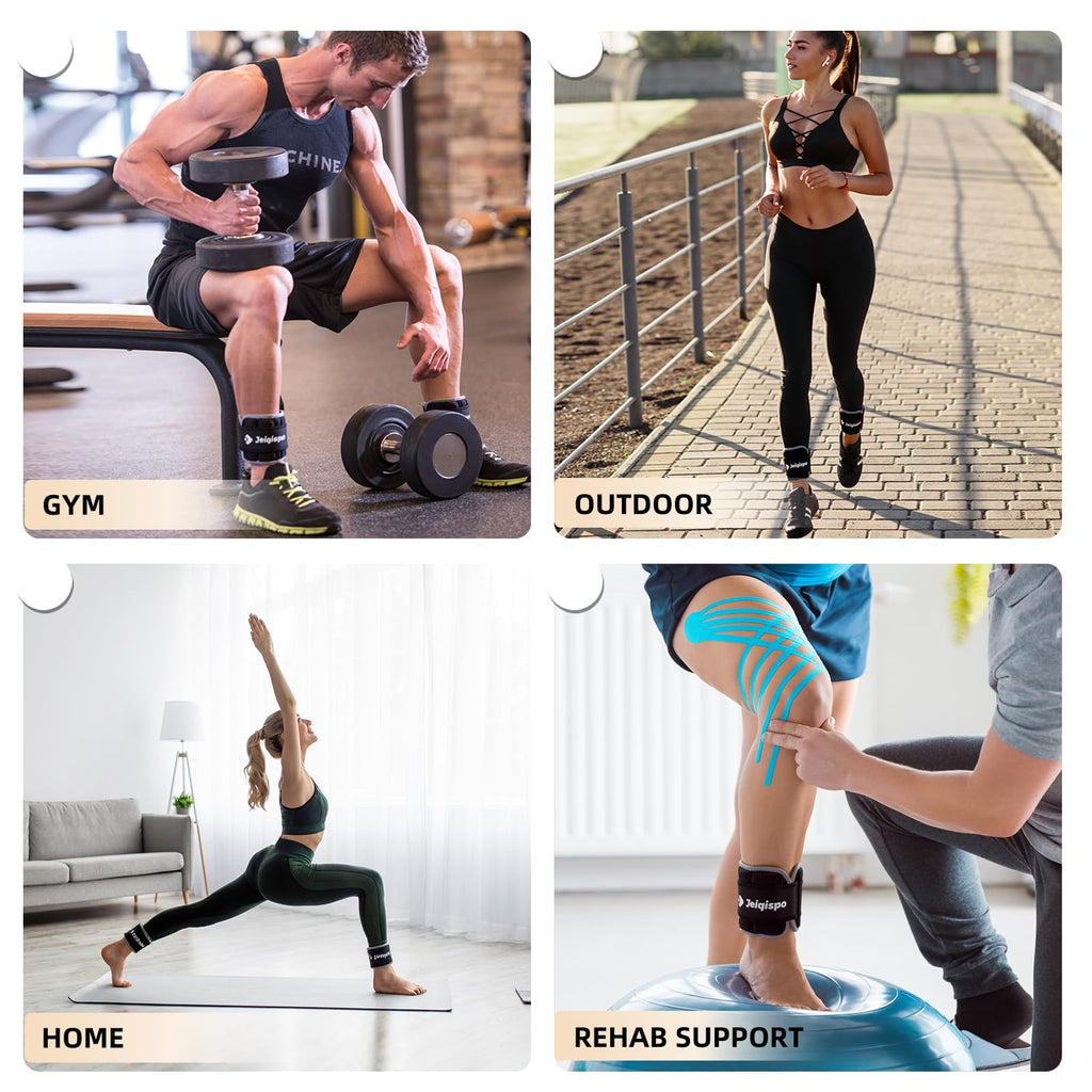 Adjustable Ankle Weights 1 Pair Removable Weight P70851