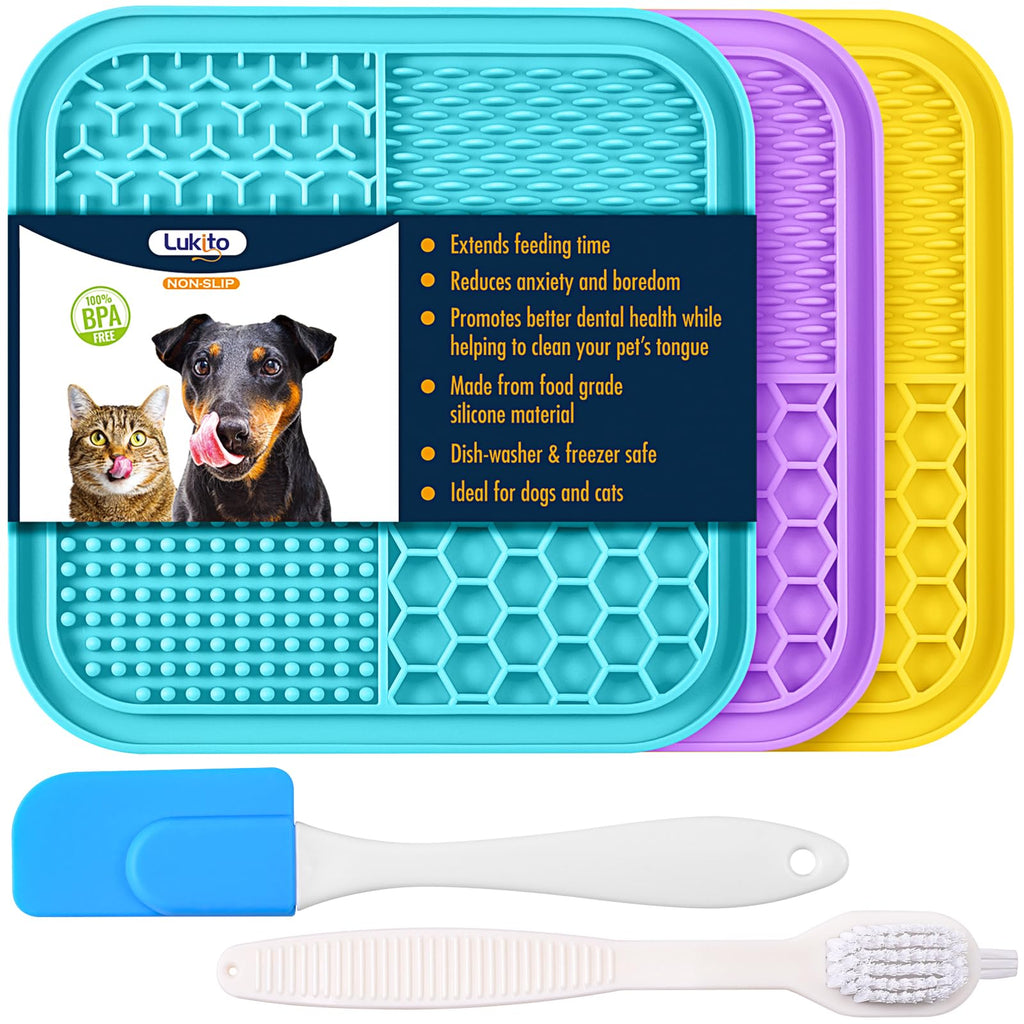 3PCS Lick Mat for Dogs and Cats with Suction Cups H800