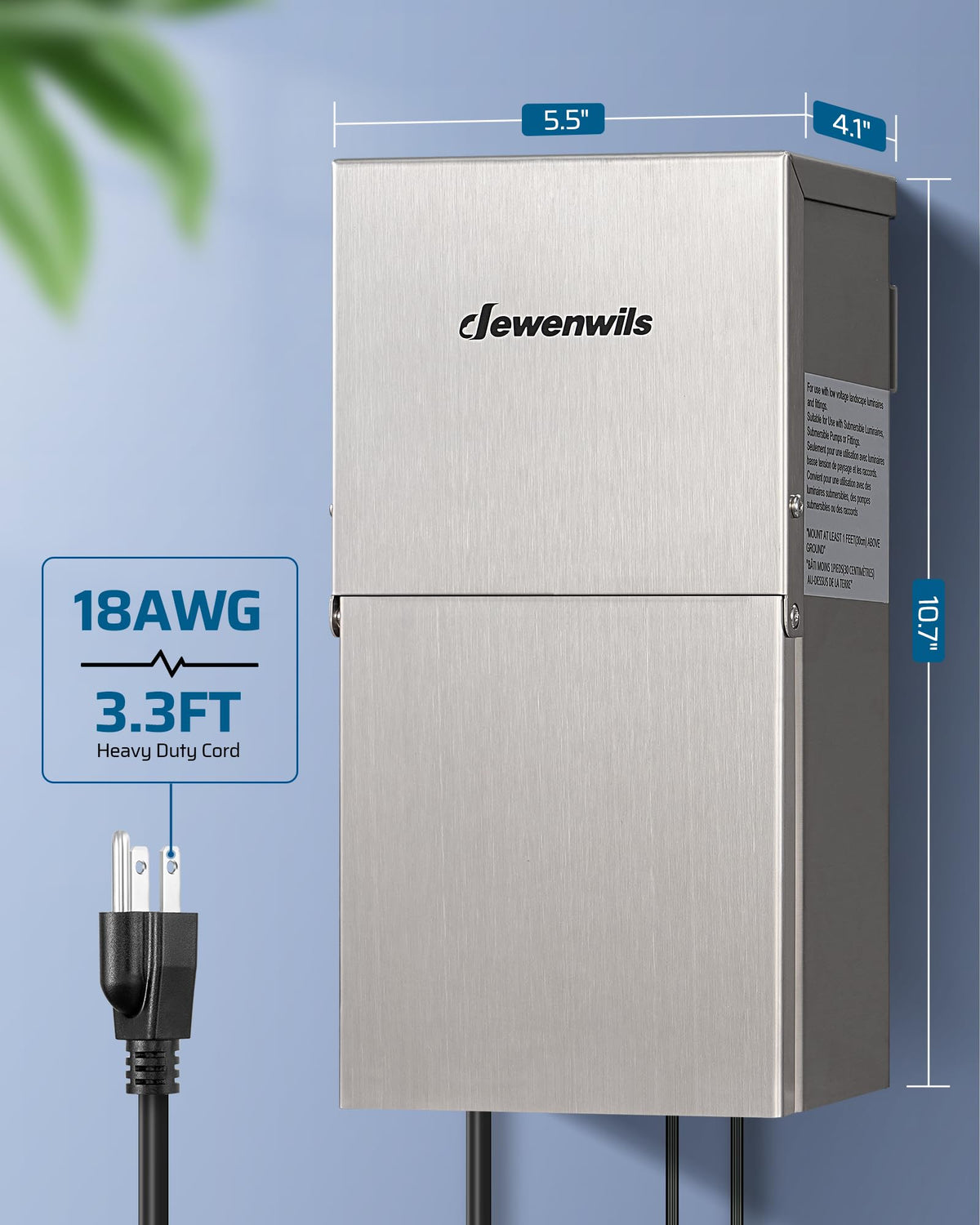 200W Low Voltage Landscape Transformer D28165