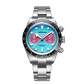 Mens Chronograph Watch Ceramic Tachymeter Bezel 100 M Waterproof U2976