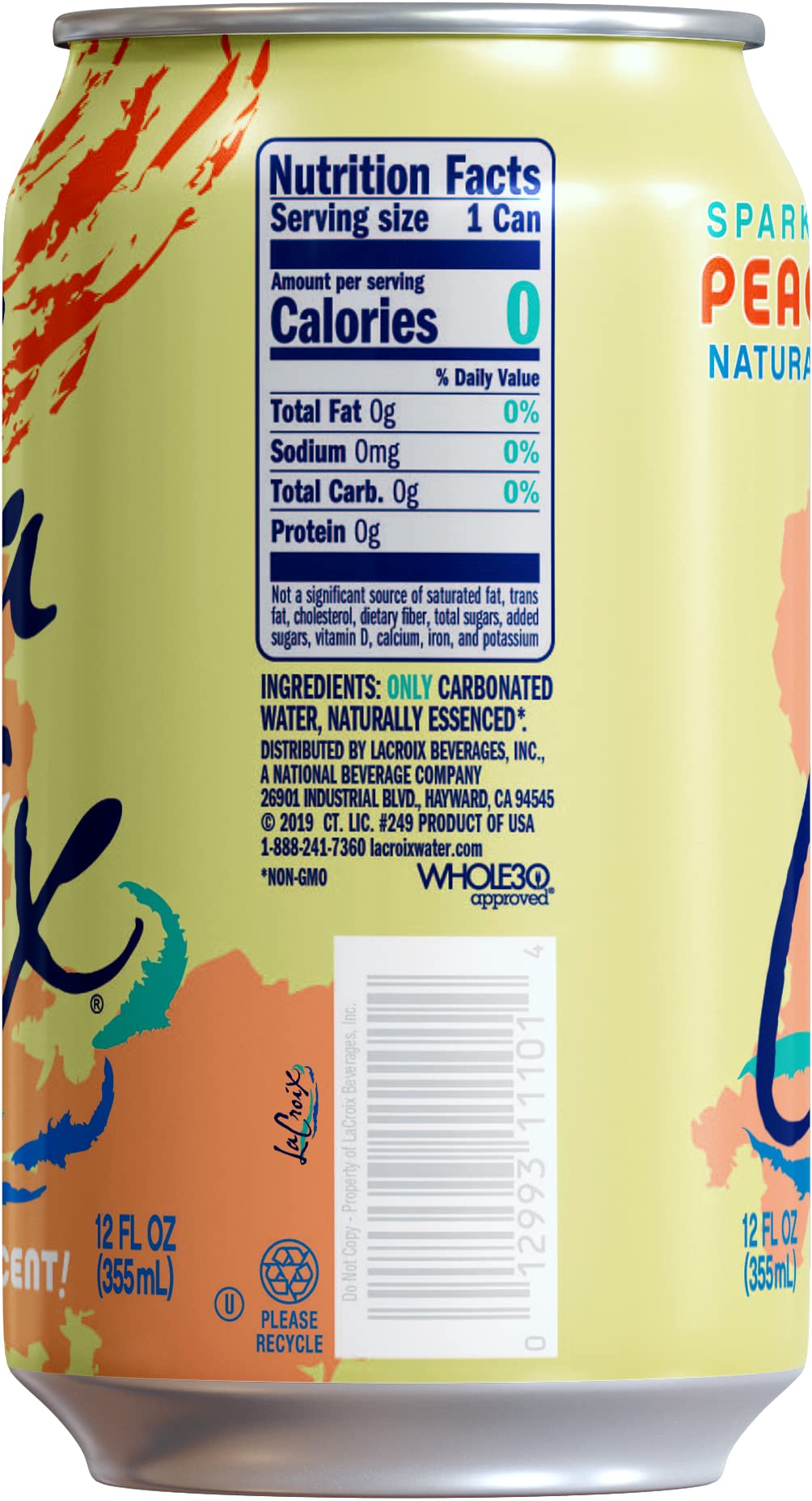 Sparkling Water Peach Pear 8 Pack 12 Fl Oz J189944