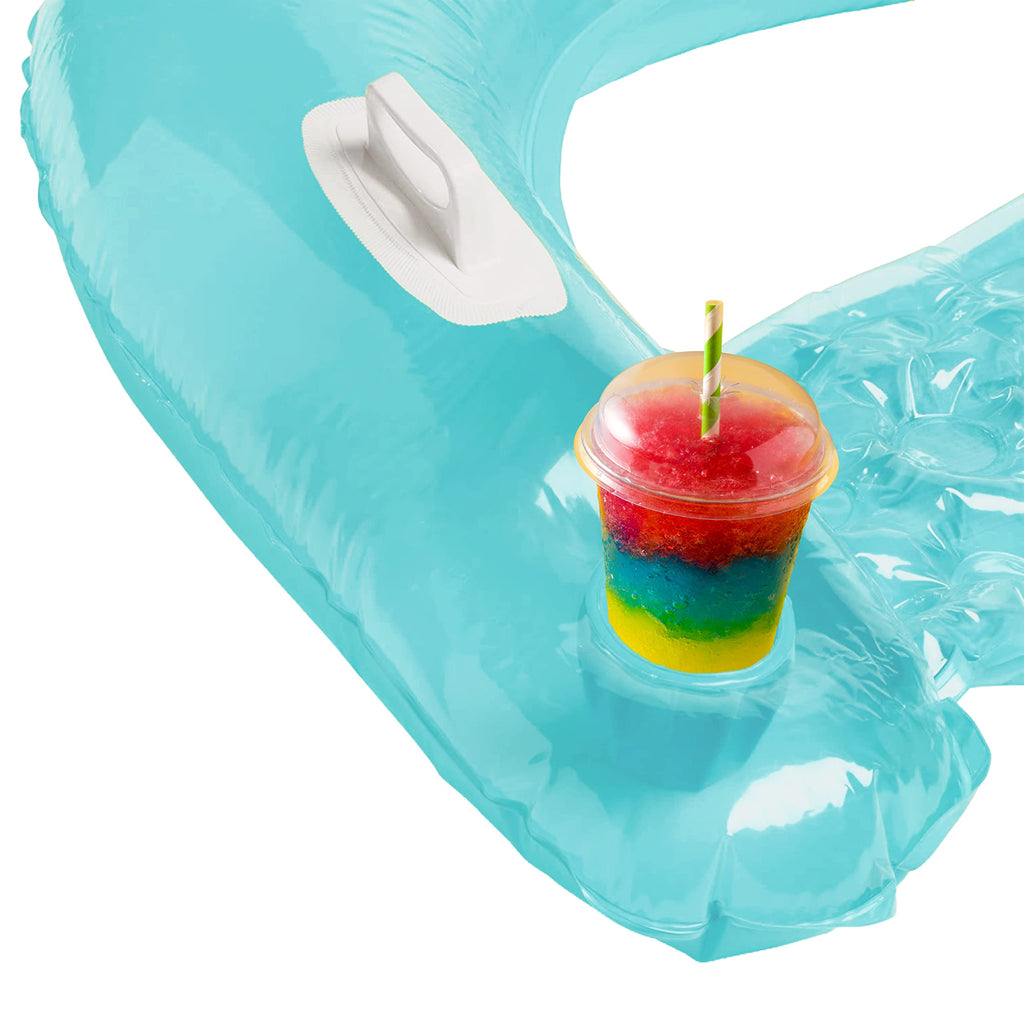 Inflatable Pool Chair Float 2 Pack with Drink & Phone Holder X34707